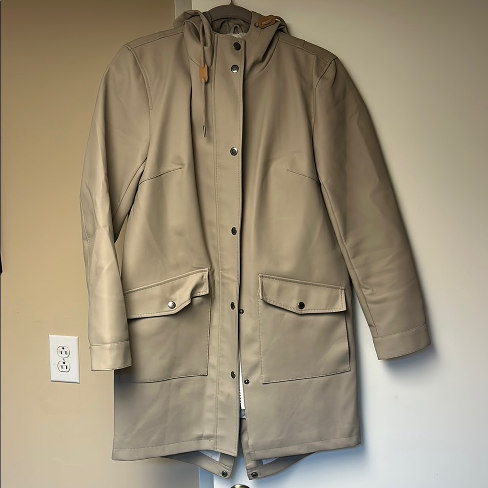 Levi’s Beige Hooded waterproof Raincoat